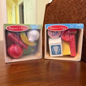 Melissa & Doug Wooden Food Group Playsets - 2 Sets